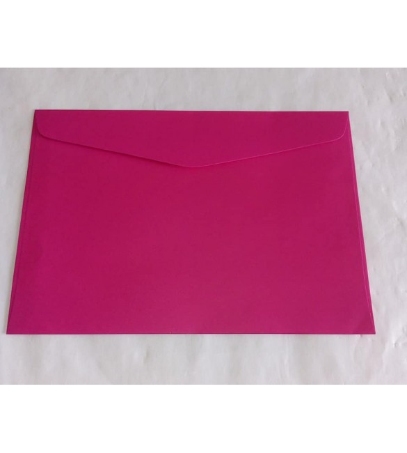 Envelope Carta Colorido 13 cm  x 19 cm pink 80g.C/100 env